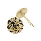 Гвозди ТУНДРА, декоративные, обивочные, 11×17 мм, античное золото, 500 шт. - Фото 3