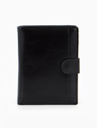 Портмоне мужское на кнопке, 3 в 1, для автодокументов и паспорта, 2 отдела, для карт, для монет, чёрное - Фото 6