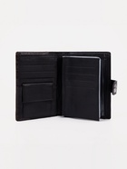 Портмоне мужское на кнопке, 3 в 1, для автодокументов и паспорта, 2 отдела, для карт, для монет, цвет чёрный, кофе - Фото 4