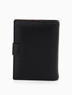 Портмоне мужское на кнопке, 3 в 1, для автодокументов и паспорта, 2 отдела, для карт, для монет, цвет чёрный, кофе - Фото 9