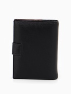 Портмоне мужское на кнопке, 3 в 1, для автодокументов и паспорта, 2 отдела, для карт, для монет, цвет чёрный, кофе - Фото 9