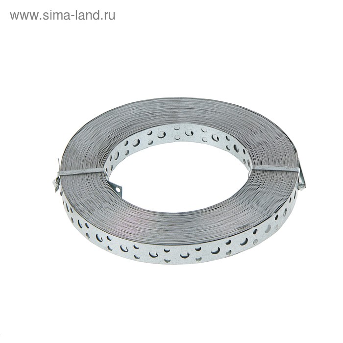 Лента перфорированная для вентиляции ТУНДРА krep, 17х0.5 мм, прямая, 25 м - Фото 1