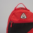 Рюкзак молодёжный, отдел на молнии, 2 наружных кармана, цвет красный - Фото 4