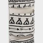 Органайзер подвесной с карманами Доляна «Мексика», 3 отделения, 20×58 см, цвет белый - Фото 3