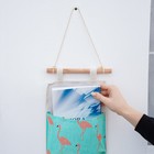 Органайзер подвесной с карманами Доляна «Фламинго», 3 отделения, 20×60 см, цвет голубой - фото 8408483