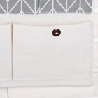 Органайзер подвесной с карманами «Зигзаг», 7 отделений, 49×35 см, серый - Фото 3