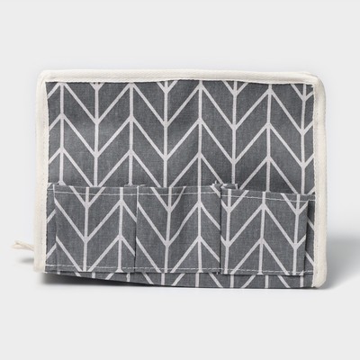 Органайзер для мелочей Доляна «Зиг-заг», 6 карманов, 25×13×18 см, серый