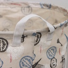 Корзина для белья Доляна «Париж», текстильная, 35×35×60 см - Фото 4