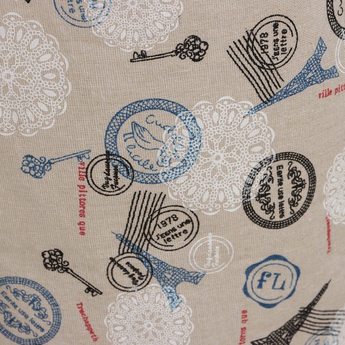 Корзина бельевая текстильная Доляна «Париж», 35×35×60 см - фото 1908402589