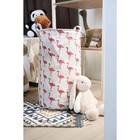 Корзина бельевая текстильная Доляна «Фламинго», 35×35×60 см - фото 3820280