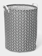 Корзина для белья Доляна «Зигзаг», 35×35×45 см, серая - Фото 3