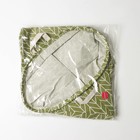 Корзина бельевая текстильная Доляна «Зигзаг», 35×35×60 см, цвет зелёный - фото 9005994