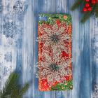 Ёлочные игрушки 2 шт. «Зимнее волшебство. Ажурный цветок» пластик, 14 см, серебро - Фото 3