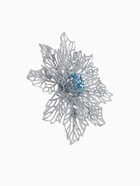 Ёлочные игрушки 2 шт. «Зимнее волшебство. Ажурный цветок» пластик, 14 см, серебро - Фото 5