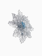 Ёлочные игрушки 2 шт. «Зимнее волшебство. Ажурный цветок» пластик, 14 см, серебро - Фото 6