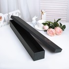 Коробочка подарочная под цветы Romance, черная, 60х9х7 см - Фото 2