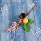 Еловая ветка декоративная «Зимнее волшебство. Грёзы», 15 см - Фото 2