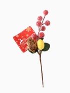 Еловая ветка декоративная «Зимнее волшебство. Грёзы», 15 см (комплект 3 шт) - фото 59751622