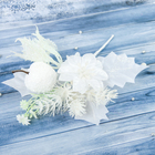 Еловая ветка декоративная «Зимнее волшебство. Грёзы», 15 см - Фото 2