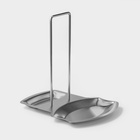 Подставка для крышки и ложки, 19.5×16 см, нержавеющая сталь - Фото 1