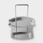 Подставка для крышки и ложки, 19.5×16 см, нержавеющая сталь - Фото 2