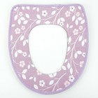 Чехол на сиденье для унитаза на липучках «Веточки», 36×43 см, цвет МИКС - Фото 1