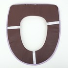 Чехол на сиденье для унитаза на липучках «Веточки», 36×43 см, цвет МИКС - Фото 2