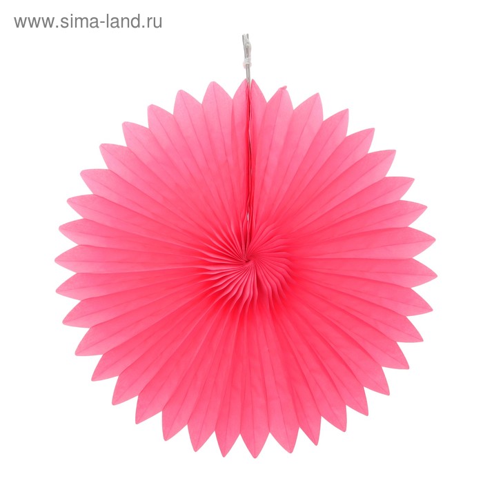 Изделие из бумаги декор «Круг», 25 см, цвет фуксия - Фото 1
