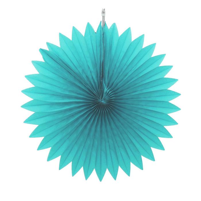 Декор из бумаги «Круг», 25 см, цвет голубой - Фото 1