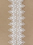 Кружево гипюровое, 35 мм, 9±0.5 м, цвет белый - Фото 2