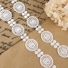 Кружево гипюровое, 30 мм × 8±0.5 м, белое - Фото 2