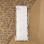 Кружево гипюровое, 30 мм × 8±0.5 м, белое - Фото 3