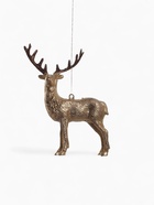 Ёлочные игрушки 2 шт. «Зимнее волшебство. Благородный олень» пластик, 8×15 см, золото - Фото 4