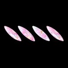 Декоративные объёмные элементы «Лепесток», 1 × 0,3 см, 4 шт, цвет розовый - Фото 1