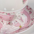 Чайная пара 220 мл «Рондо», блюдце 14,9 см, цвет розовый - Фото 3