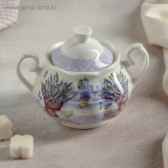 Сахарница «Душистая лаванда», 200 мл - Фото 1