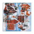 Салфетки новогодние бумажные «Домики», 2 слоя, 33×33 см, 20 шт. - Фото 3