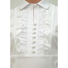 Блузка для девочки, рост 134 см, цвет белый - Фото 2