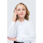 Блузка для девочки, рост 134 см, цвет белый - Фото 2