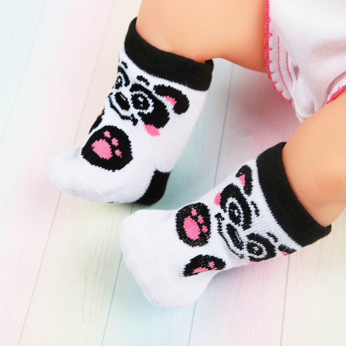 Одежда для кукол «Панда», носочки, 2 пары - фото 1906945174