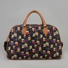 Сумка дорожная, отдел на молнии, наружный карман, длинный ремень, цвет чёрный - Фото 3