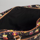 Сумка дорожная, отдел на молнии, наружный карман, длинный ремень, цвет чёрный - Фото 5