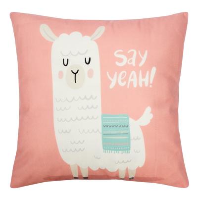 Наволочка декоративная Этель «Лама» 40×40 см, велюр