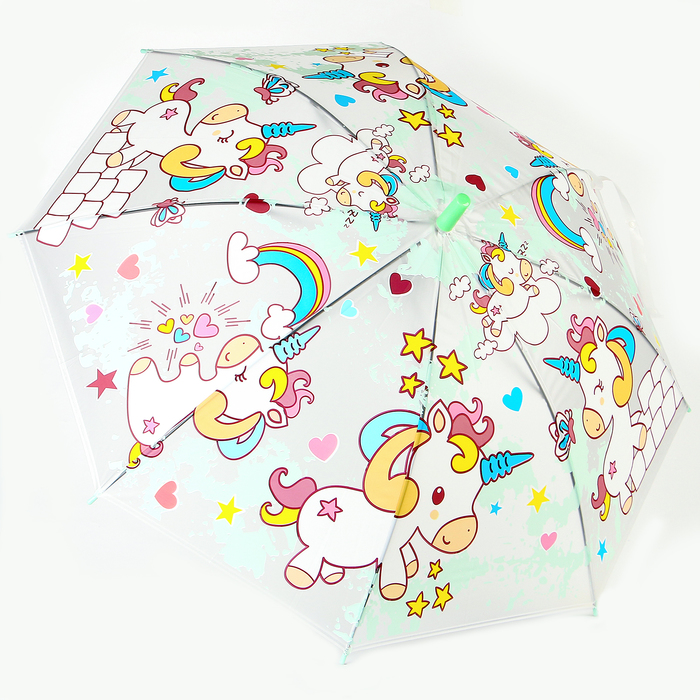 Зонт детский «Единороги», со свистком - фото 1905495950