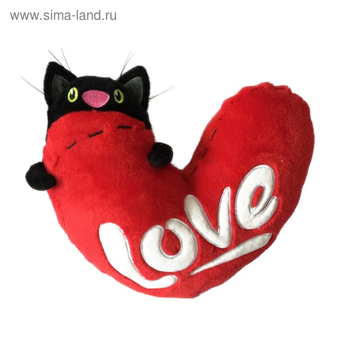 Мягкая игрушка «Кот с сердцем», 23 см - Фото 1