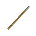 Сверло фрезерное универсальное ТУНДРА, HSS, TiN, цилиндрический хвостовик, 4×70 мм - Фото 1