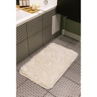 Набор ковриков для ванной и туалета Доляна «Пушистик», 2 шт, 40×50 см, 50×80 см, цвет белый - Фото 10