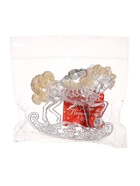 Ёлочная игрушка «Зимнее волшебство. Конь на подставке», блеск, 10.5×9.5 см, прозрачный - Фото 7