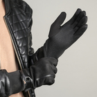 Перчатки мужские безразмерные, без подклада, для сенсорных экранов, цвет чёрный - Фото 3
