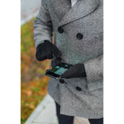 Перчатки мужские безразмерные, без подклада, для сенсорных экранов, цвет чёрный - Фото 5